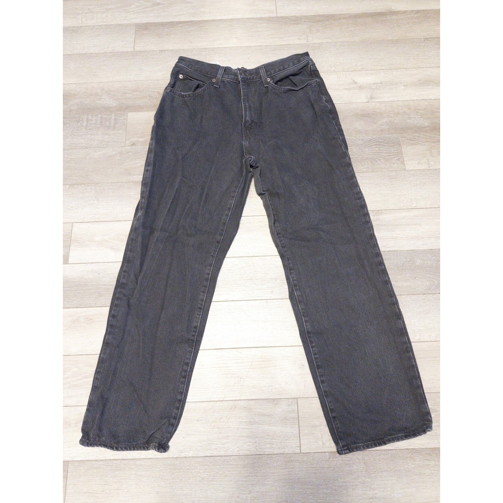 Levi's 94 Baggy Jeans Women‎ 31x30 High Rise Straight Leg Black Wash